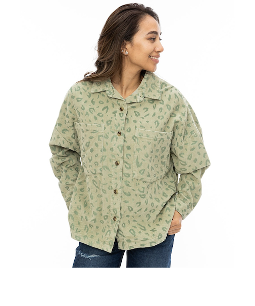 【OUTLET】BILLABONG レディース STOKED ON YOU PRINT 長袖シャツ GEZ0 【2024年秋冬モデル】