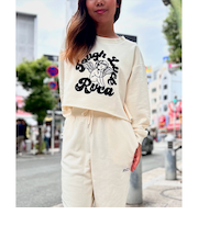 【OUTLET】RVCA レディース TOUGH LUCK CROPPED CREW トレーナー CLO 【2024年秋冬モデル】