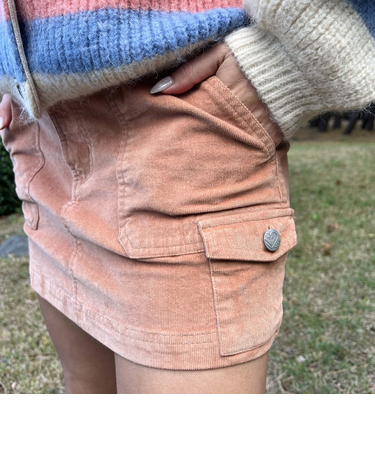 【ROXY ロキシー 公式通販】ロキシー(ROXY)【OUTLET】Roxy ROLL WITH IT CORD ミニ丈コーデュロイスカート