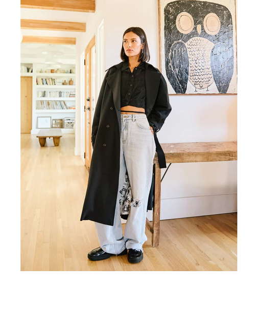 【OUTLET】RVCA レディース INVISIBLE MAN TRENCH ジャケット BLK 【2024年秋冬モデル】