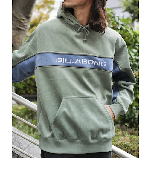 【OUTLET】BILLABONG メンズ Y2K PANEL PARKA パーカー GRN 【2024年秋冬モデル】
