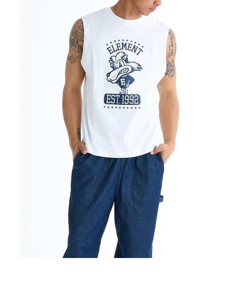 【OUTLET】【直営店限定】ELEMENT メンズ LION NO SLEEVE タンクトップ 【2025年夏モデル】