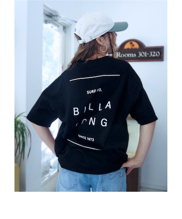 【OUTLET】BILLABONG レディース LINE CLEAN LOGO LOOSE TEE Tシャツ【LOOSE FIT】 【2025年春夏モデル】