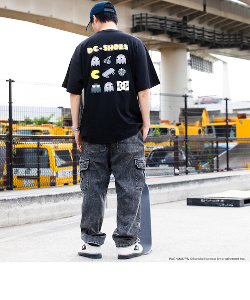 【OUTLET】【DC SHOES | PAC-MAN】DC Shoes 25 PM BACKLOGO SS メンズ Tシャツ