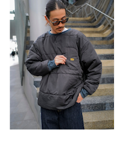 【OUTLET】RVCA メンズ GRANT PUFFER REVERSIBLE CR トレーナー KSD0 【2024年冬モデル】