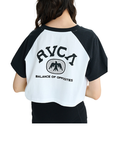 【OUTLET】RVCA レディース TAOS CROPPED RAGLAN ST Tシャツ 【2025年夏モデル】