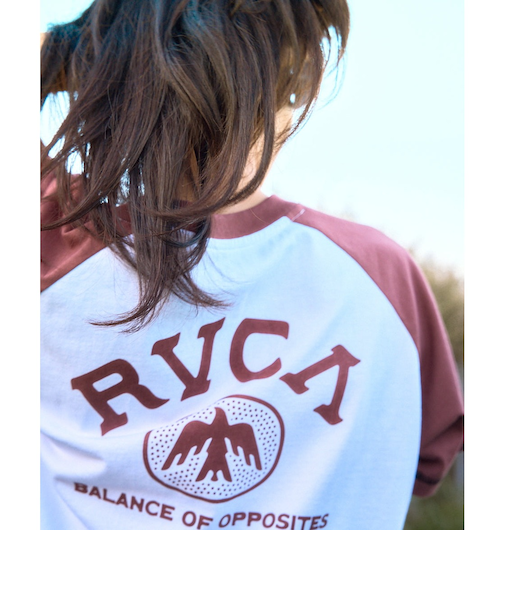 【OUTLET】RVCA レディース TAOS CROPPED RAGLAN ST Tシャツ 【2025年夏モデル】