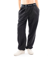 【OUTLET】RVCA レディース VA JACQUARD BAND EAS ロングパンツ BLK 【2024年秋冬モデル】