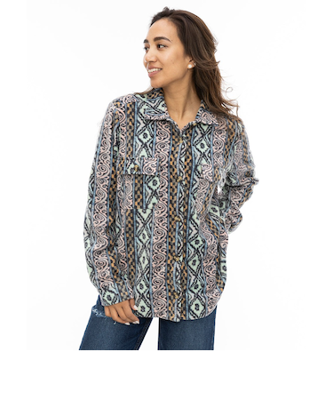 【OUTLET】BILLABONG レディース FORGE FLEECE 0 長袖シャツ MFN0 【2024年秋冬モデル】