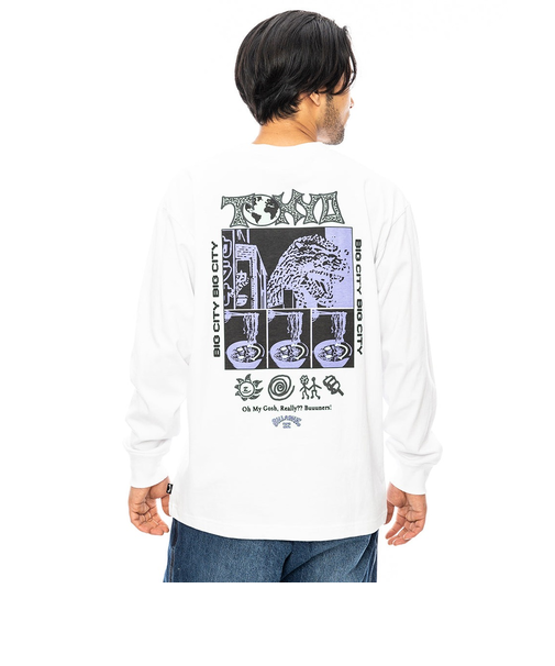 【OUTLET】BILLABONG メンズ TOKYO ロンT WHT 【2024年秋冬モデル】