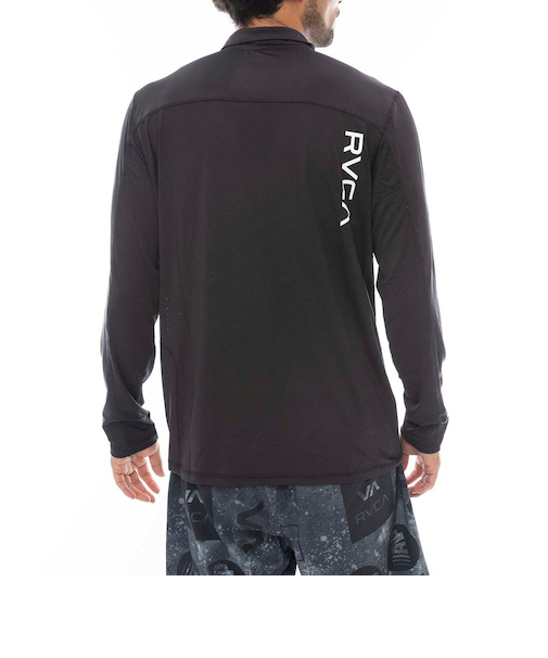 【OUTLET】RVCA SPORT メンズ SPORT VENT LS HALF Z BLK 【2024年秋冬モデル】