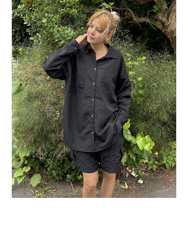 【OUTLET】Roxy SWEET HEAVEN ウィメンズ オーバーサイズシャツ サンプロテクション機能付き