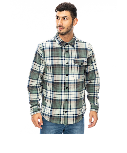 【OUTLET】BILLABONG メンズ FURNACE FLANNEL 長袖シャツ TAU 【2024年秋冬モデル】