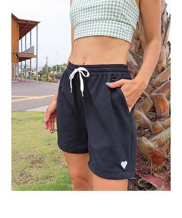 【ROXY ロキシー 公式通販】ロキシー（ROXY）【OUTLET】Roxy SEASIDE BLUE SHORTS ウィメンズ ボードショーツ ワッフル素材