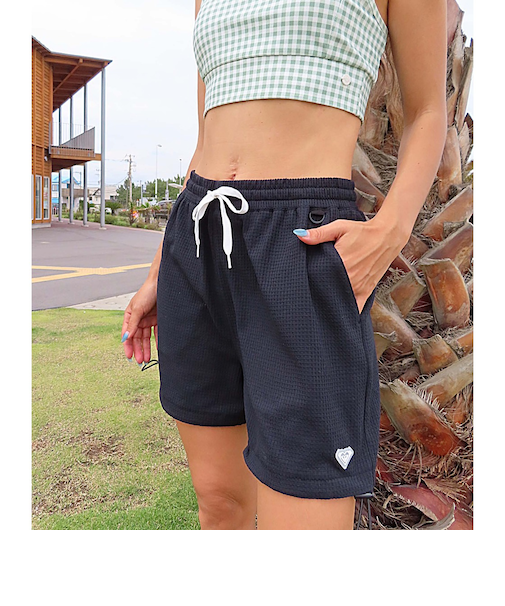【ROXY ロキシー 公式通販】ロキシー（ROXY）【OUTLET】Roxy SEASIDE BLUE SHORTS ウィメンズ ボードショーツ ワッフル素材