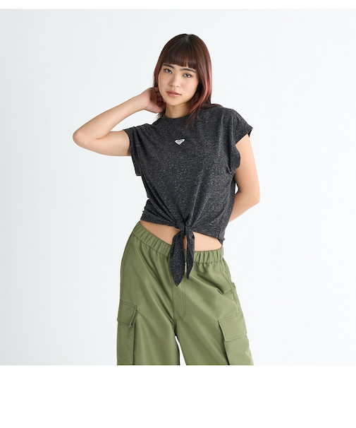 【OUTLET】Roxy RHYTHM OF LOVE ウィメンズ 半袖Tシャツ フィットネス スポーツ <2025 SPORTS COLLECTION>