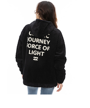 【OUTLET】BILLABONG レディース BIG CORD HOODED BLOU ジャケット BLK 【2024年秋冬モデル】