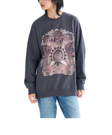 【OUTLET】BILLABONG レディース GRAPHIC LIGHT SWEAT CREW トレーナー 【2025年春夏モデル】