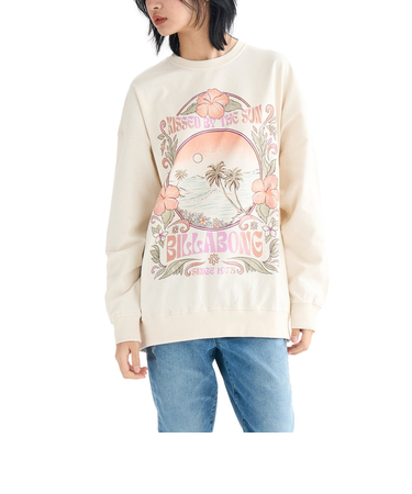 【OUTLET】BILLABONG レディース GRAPHIC LIGHT SWEAT CREW トレーナー 【2025年春夏モデル】