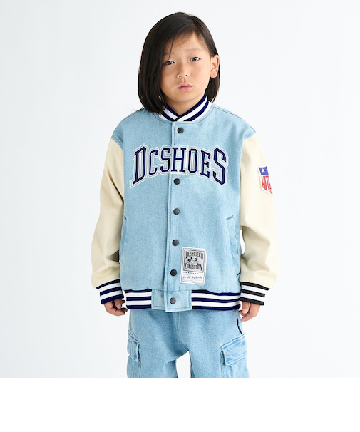 【OUTLET】DC Shoes 25 KD VARSITY JACKET キッズ トップス アウター スタジアムジャケット