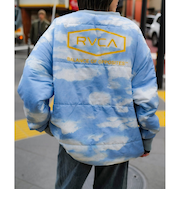 【OUTLET】RVCA メンズ GRANT PUFFER REVERSIBLE CR トレーナー BSG 【2024年冬モデル】
