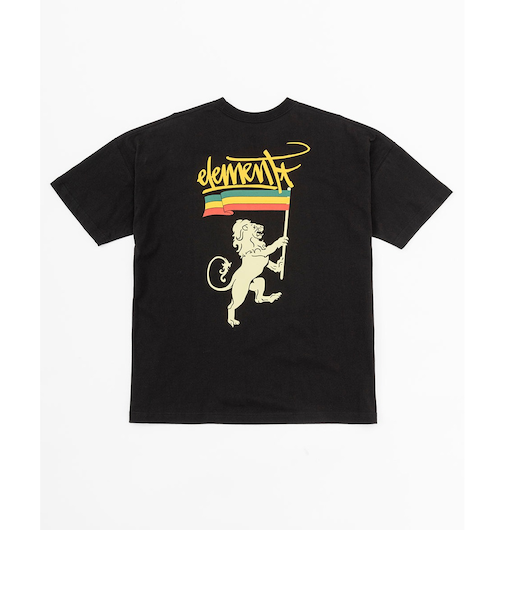 【OUTLET】【直営店限定】ELEMENT メンズ JAH SPORTS SS Tシャツ FBK 【2024年秋冬モデル】