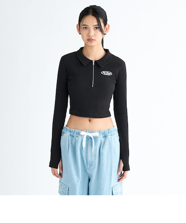 【OUTLET】DC Shoes 25 WS TELECO SHORT POLO LS ウィメンズ ポロシャツ