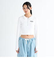 【OUTLET】DC Shoes 25 WS TELECO SHORT POLO LS ウィメンズ ポロシャツ