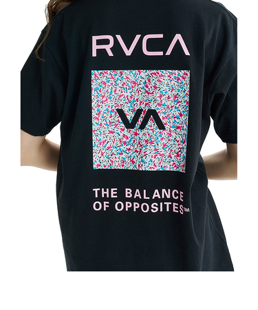 【OUTLET】RVCA レディース FLOWER WAVE BOX LOGO LOOSE FIT ST Tシャツ 【2025年夏モデル】
