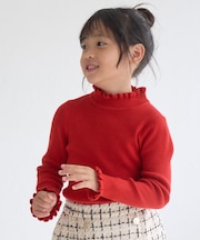 【KIDS】アンチピリングフリルニット/WEB限定サイズ:110cm