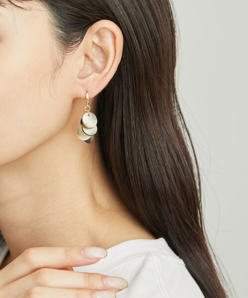 ポメころびさま 専用 天然シェル ロゼンジピアス シェル ピアス VBMA5537 MP | VENDOME BOUTIQUE