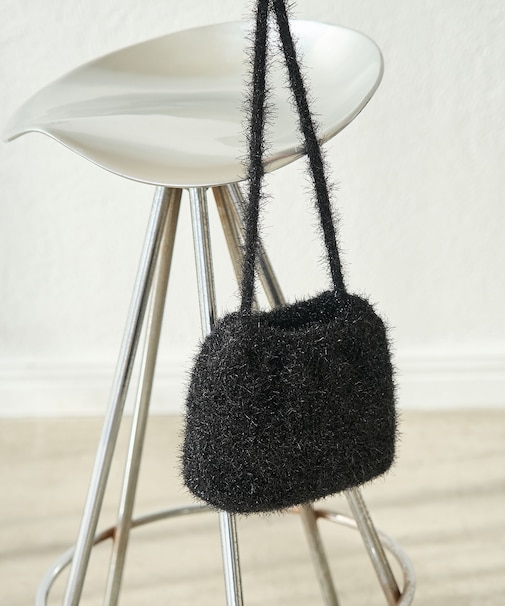 キラキラニットショルダーバッグ