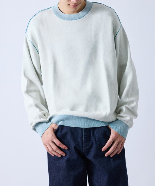 j.n.r.d/カラーリンキングジャガードニット