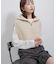 ラメニットハーフジップベスト