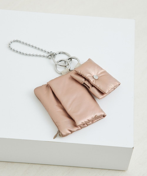 一部店舗限定】メタリックポーチセットチェーンキーホルダー｜ロペ