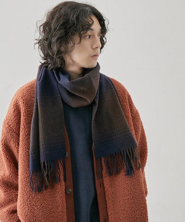 ウールアソート柄マフラー