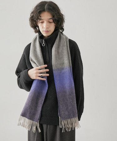 ウールアソート柄マフラー