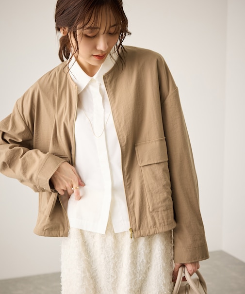 レーヨンナイロンブルゾン