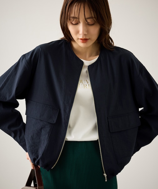 レーヨンナイロンブルゾン