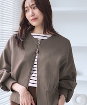 W-ZIPドルマンカットカーディガン