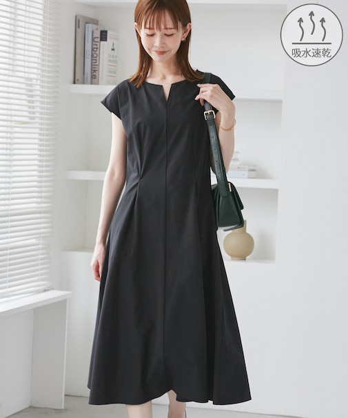 【吸水速乾】ウエストタックカットワンピース