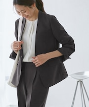 360°ウルトラストレッチ ノーカラージャケット/UVカット・花粉ガード・セットアップ対応