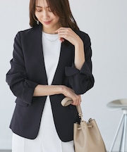 360°ウルトラストレッチ ノーカラージャケット/UVカット・花粉ガード・セットアップ対応