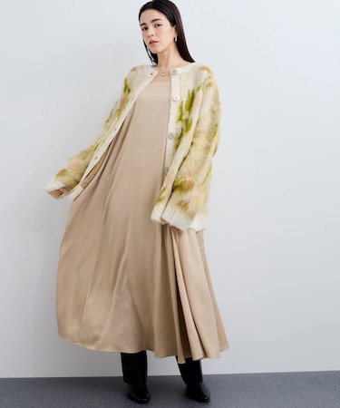 サテンキャミワンピース