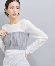 ニットビスチェ付ロングスリーブTEE