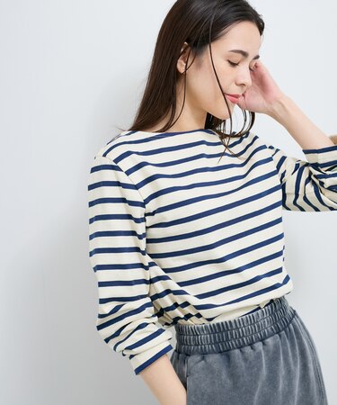 【Le Minor/ルミノア】ボーダーカットソー