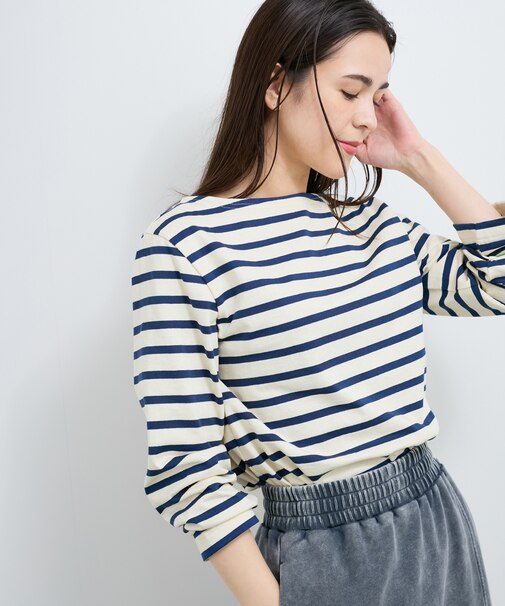 【Le Minor/ルミノア】ボーダーカットソー