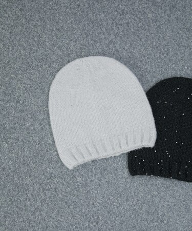 スパンコールラメビーニー