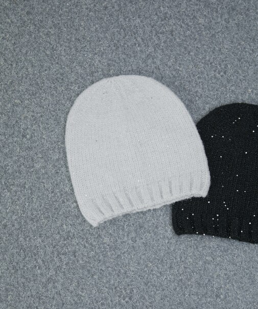 スパンコールラメビーニー