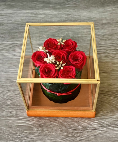 プリザーブドフラワー「クリスマスローズタルト」 M